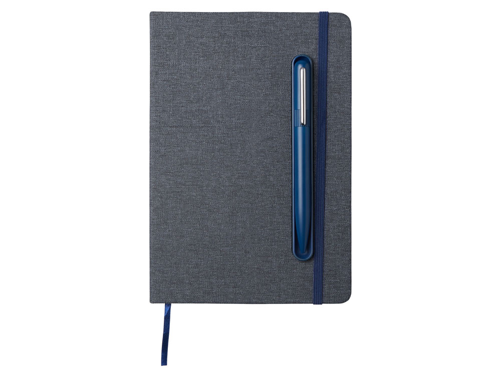 Блокнот А5 NotaBene с металлической шариковой ручкой и подставкой для телефона