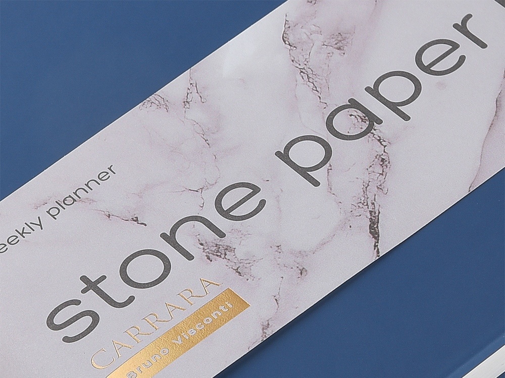 Еженедельник с каменной бумагой А5+ Carrara