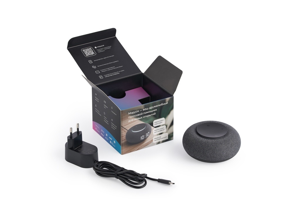 Умная колонка Капсула Мини с голосовым помощником Марусей