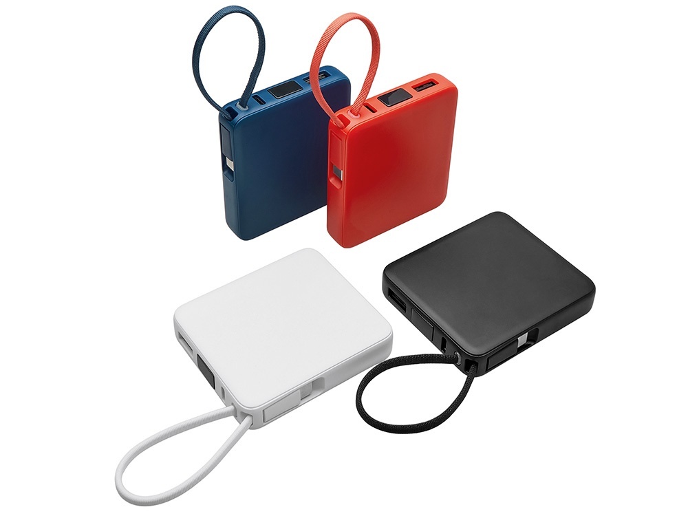 Внешний аккумулятор со встроенным кабелем USB-C Дэнси, 5000 мАч