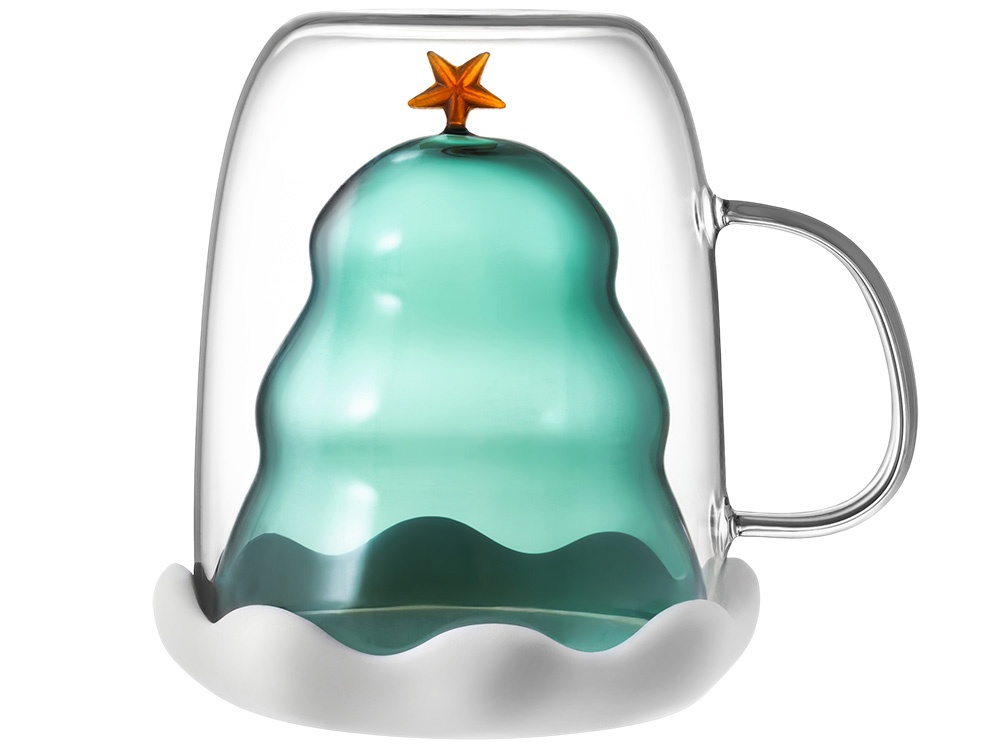 Кружка с двойными стенками с елочкой внутри Winter Wonderland