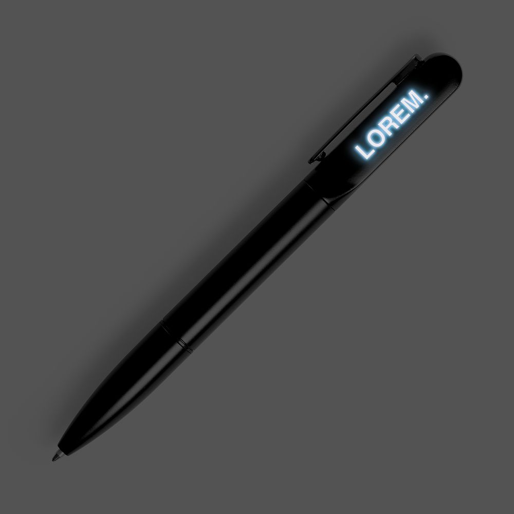 Ручка шариковая Lucenti с подсветкой логотипа