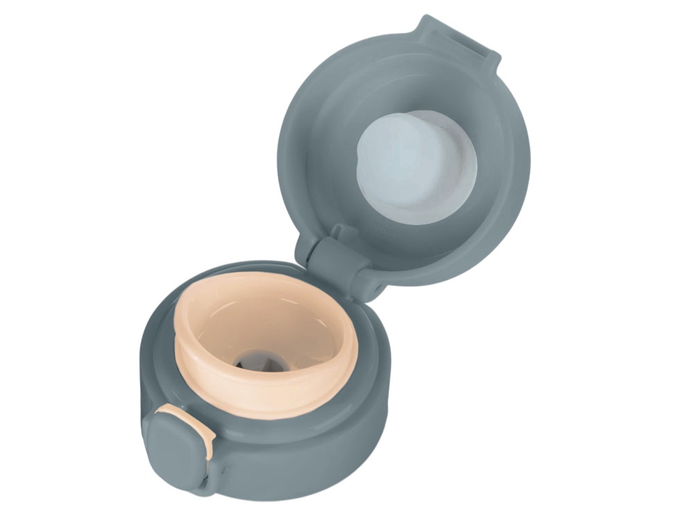 Вакуумная термокружка c кнопкой Guard, soft-touch, 400 мл, тубус