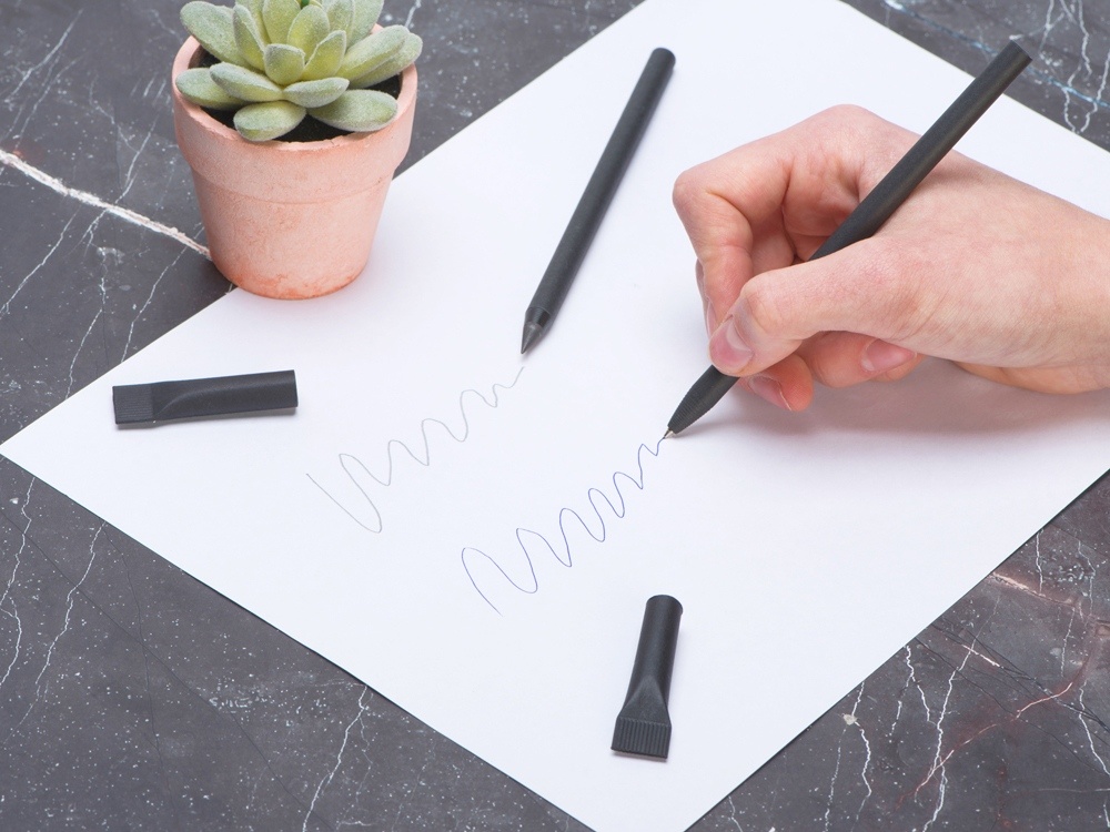 Подарочный набор Recycled Duo c шариковой ручкой и вечным карандашом из переработанной бумаги