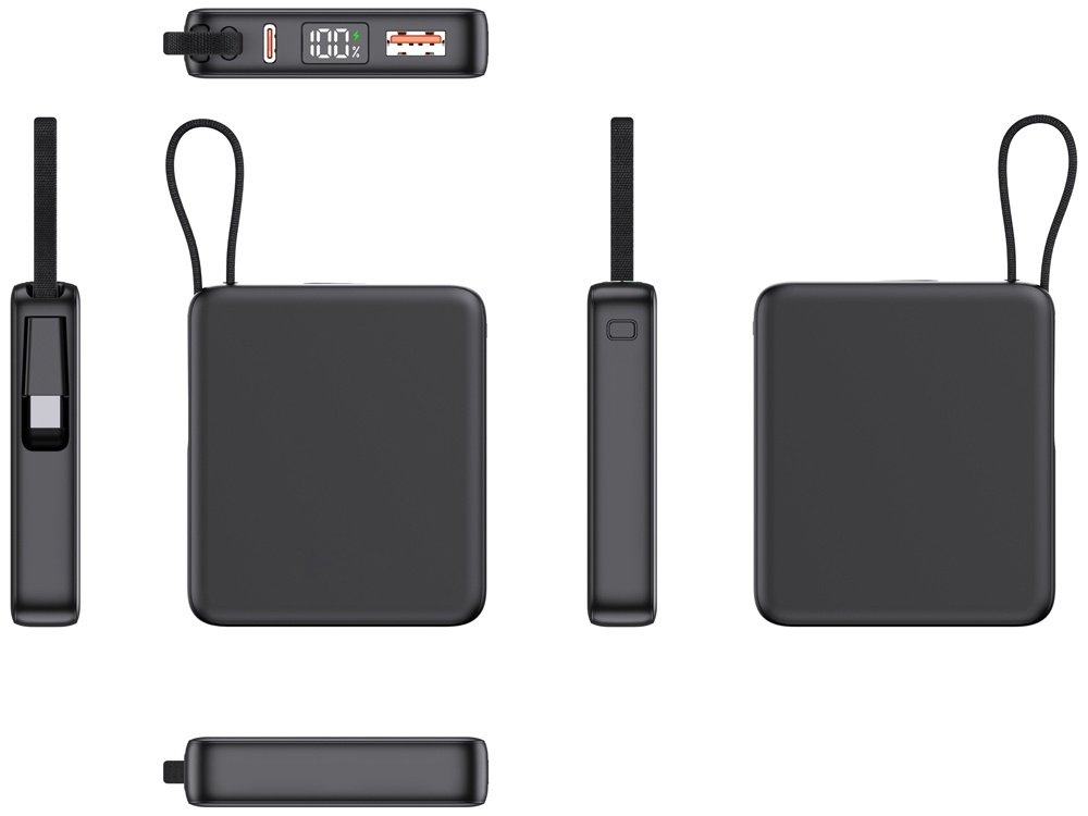 Внешний аккумулятор с подсветкой лого Nex, 5000 мАч