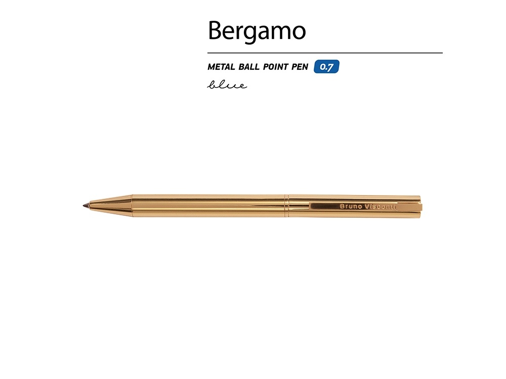 Ручка металлическая шариковая Bergamo