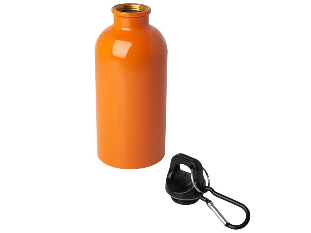 Одностенная бутылка для воды с карабином Oregon, 400 мл