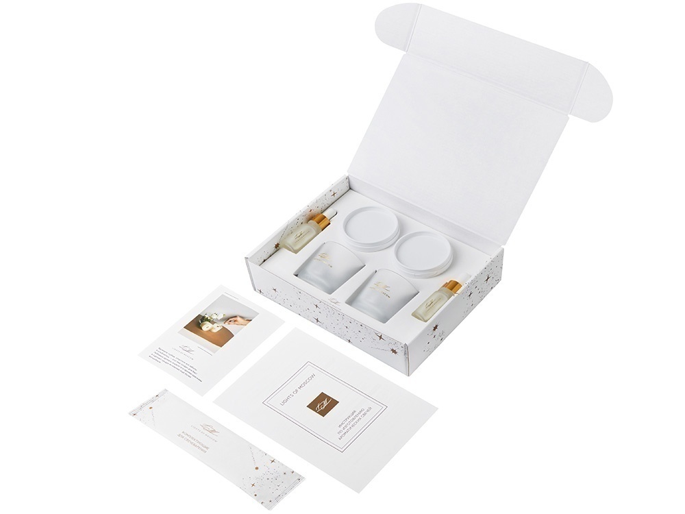 Набор для создания 2-х ароматических свечей: имбирный пряник, рождественская елка