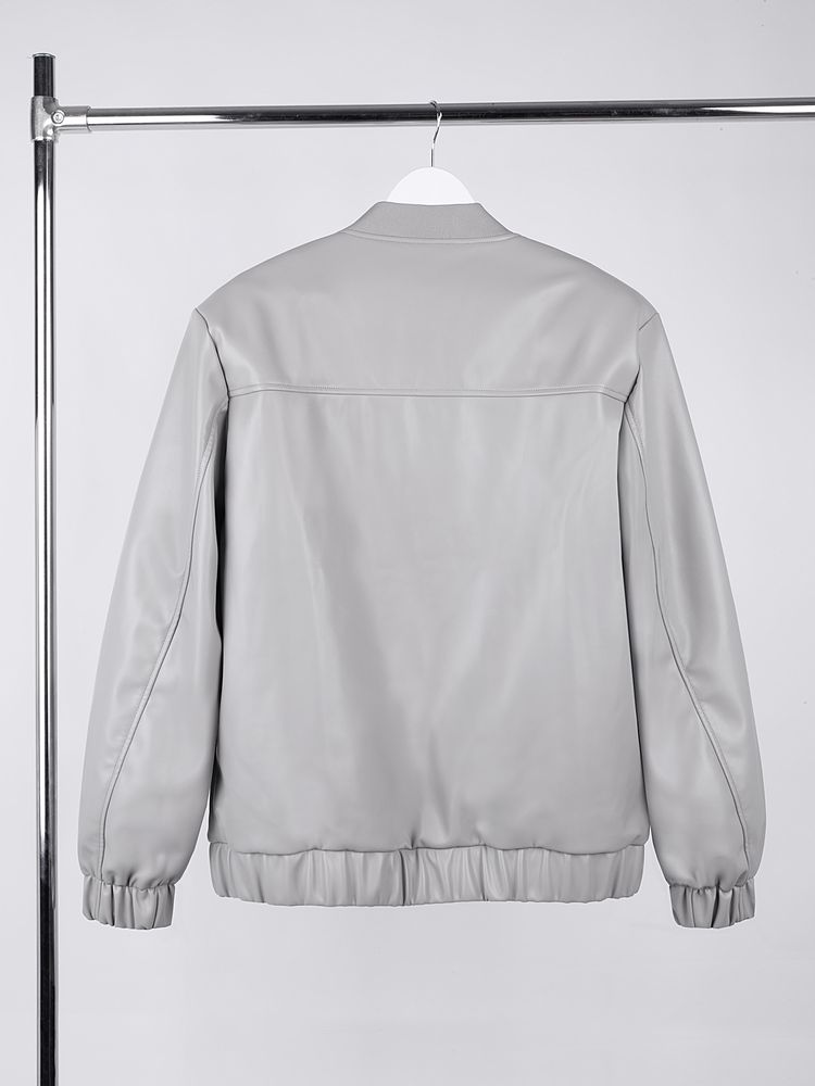 Бомбер из искусственной кожи Univer