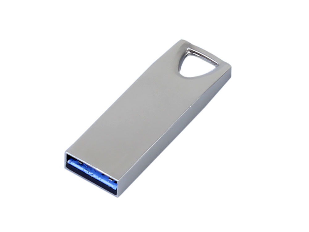 Флеш-накопитель USB 3.0 на 128 Гб с миниатюрным чипом и ушком для цепочки