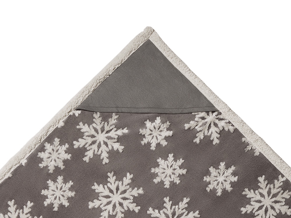 Плед Snowflake новогодний с капюшоном