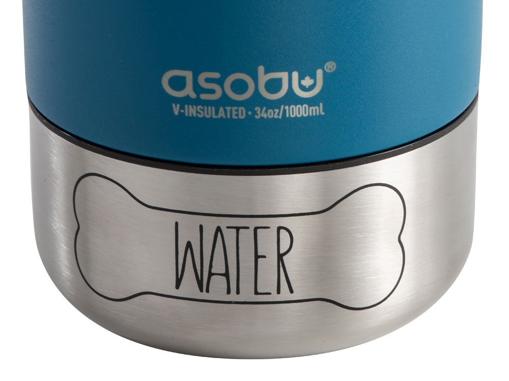 Вакуумный термос Buddy 3-в-1 со съемными мисками для питомцев, 1000 мл