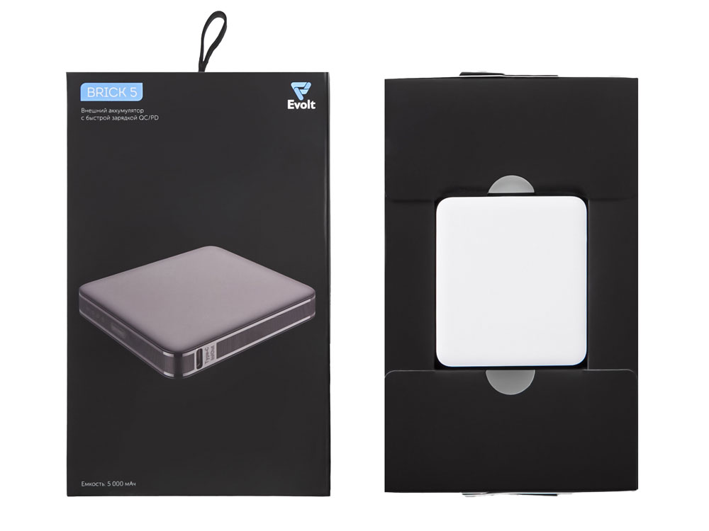 Внешний аккумулятор Brick 10 с быстрой зарядкой QC/PD, 10000 мАч