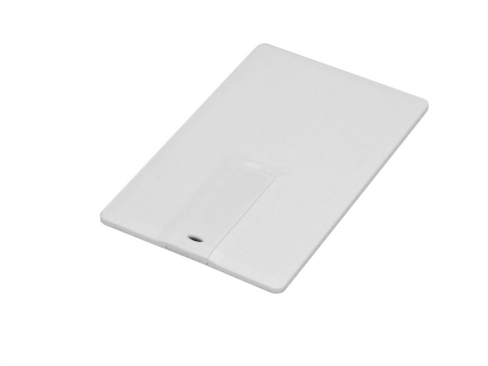 Флеш-накопитель USB 2.0 на 8 ГБ в форме пластиковой карты с выдвижным механизмом