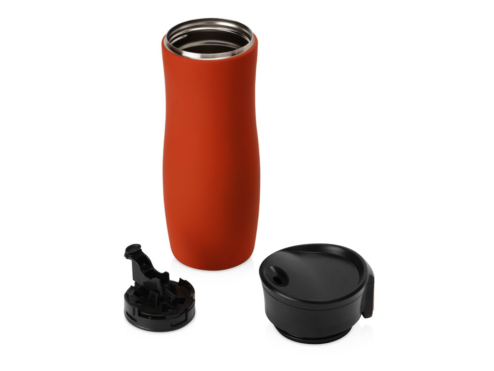 Вакуумная герметичная термокружка Streamline с покрытием soft-touch, тубус