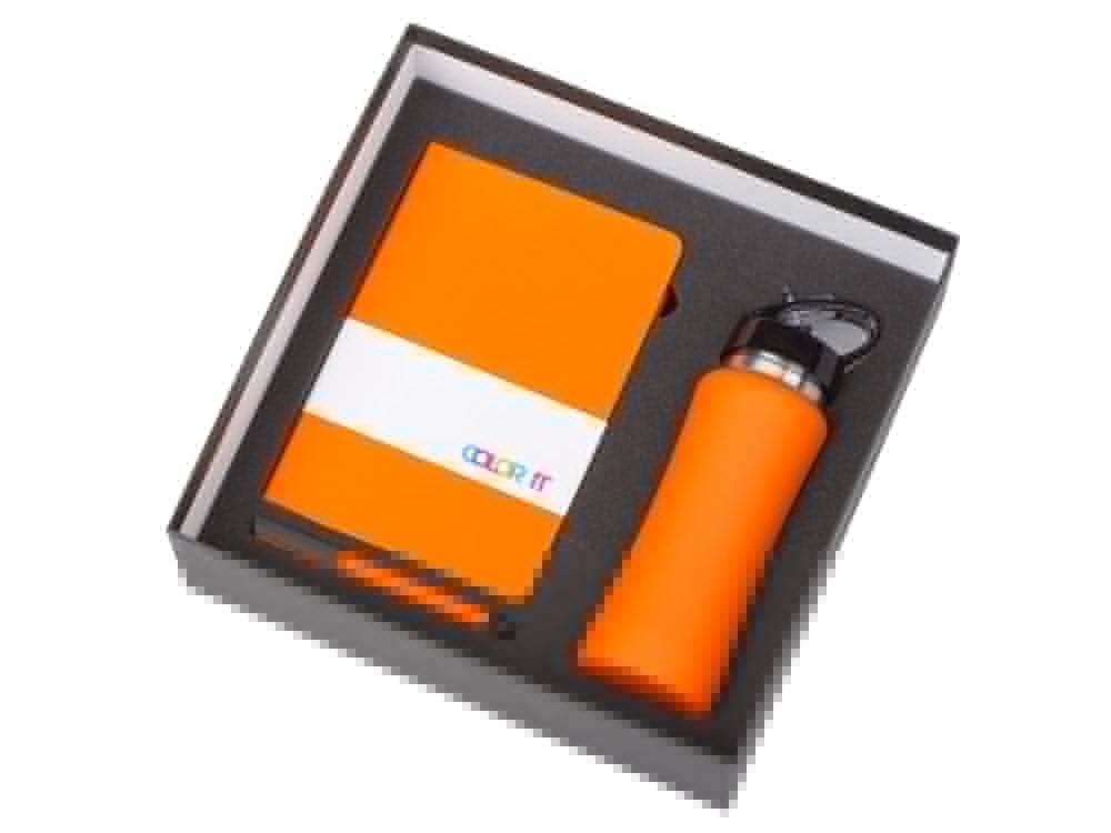 Подарочный набор c блокнотом C3, ручкой и бутылкой