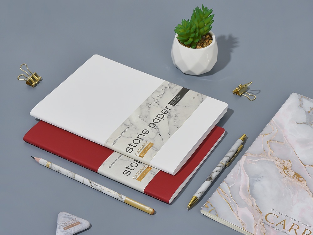 Тетрадь с каменной бумагой А5 Carrara