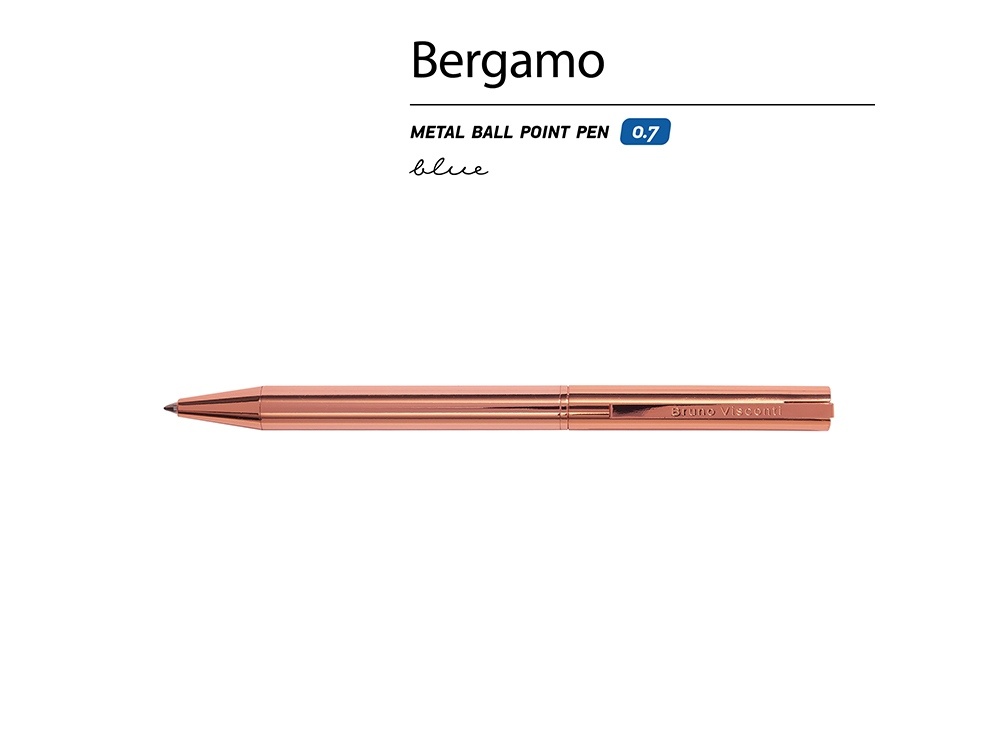 Ручка металлическая шариковая Bergamo
