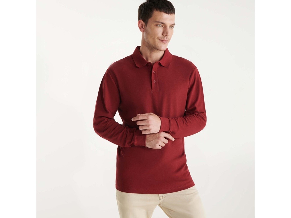 Рубашка поло Estrella мужская с длинным рукавом