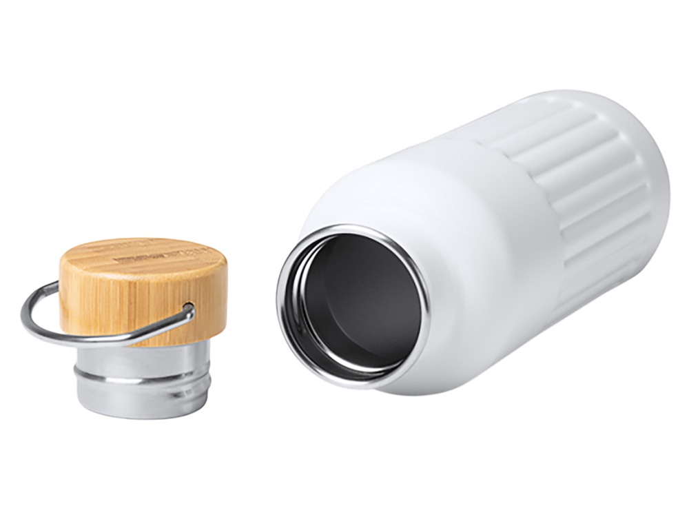 Термобутылка Нобук с бамбуковой крышкой, 500 мл