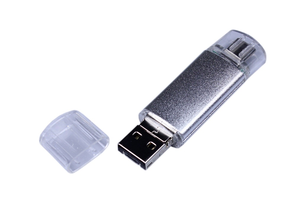 Флеш-накопитель 32 Гб с интерфейсами USB 3.0, micro USB и Type-C